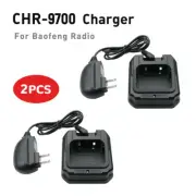 2X CHR-9700 Desktop Charger BaoFeng UV-9R PLUS BF-9700 BF-A58 R760 Walkie Talkie