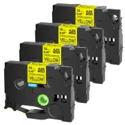 4xExtra Adhesive Black/Yellow Tape Compatible Brother P-Touch TZ TZe-S631 Label