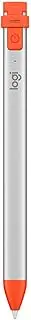 Logitech Crayon Digital Pencil for all iPads (2018 releases and later) with Apple Pencil technology, anti-roll design, and dynamic smart tip.