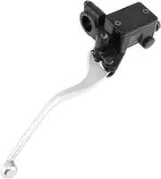 for Suzuki 22MM M8/M10 Motorcycle Upper Front Brake Clutch Master Cylinder Clutch Pump Reservoir Pump Lever Left Right Handle Brake Clutch Levers(No Mirror Hole Right)