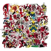 Deadpool and Wolverine Themed Set of 50 Assorted Stickers Decal Set