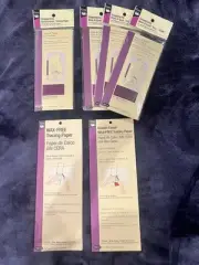Dritz Disappearing Mark-B-Gone Tracing Paper & Wax Free Tracing Paper LOT NEW