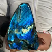 2.9lb Natural Gorgeous Labradorite Quartz Crystal Stone Specimen Healing