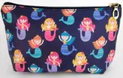 Happy Mermaid Cosmetic Toiletry Bag Case Make Up Travel Waterproof Zip Purse