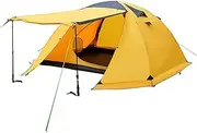 Outdoor Camping Tent Tent for Camping 4 Person 4 Season Double Layer Backpacking Family Camp Tent for Outdoor Survival Travel
