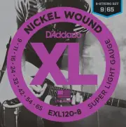 D'Addario Guitar Strings EXL120-8 Super Light 8 String Electric