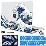MacBook Air 13.6 inch 2022 Case M2 Chip A2681 Cover with Touch ID Sea W for New