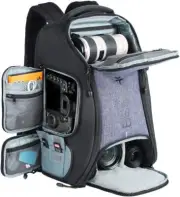 Camera Backpack Waterproof DSLR Bag for 15" Laptop w/ Tripod Strap & Rain Cover