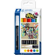 Staedtler Lumocolor Paint Marker 6 Pack