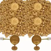 Premium 600Pcs Gold Wax Seal Beads - Octagon Wax Pellets Refill Pack for DIY Cra