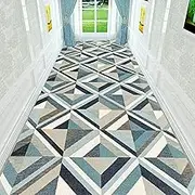 Carpet Runner for Hallway Long Washable Runners for Corridor Kitchen Entryway Kitchen Hall Stairs Narrow Runner Rug with Non Slip Backing,1.4m x 4m