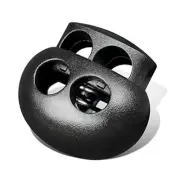 Plastic Cord Lock End Toggle Double Hole Spring Stopper Fastener Slider