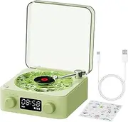 Portable Record Player, Record Player Speakers, Portable Suitcase Record Player with Built in Speakers, Upgraded Turntable Audio Sound, Vintage Turntable for Vinyl Records