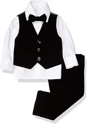 [Isaac Mizrahi] Baby Boys' 4-Piece Velvet Vest Set