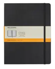 Moleskine Classic Hardcover XL Notebook Ruled Black 19x25cm BRAND NEW