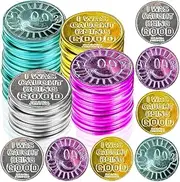 ArtCreativity Colorful Coin Collection - Pack of 144 - Smiley Face on One Side and Inscription Reading I was Caught being Good on Other Side - Ideal School Reward and Prize from Mom to Kids Ages 3+