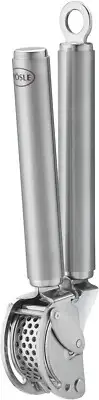 Rosle Stainless Steel Mincing Garlic / Ginger Press with Scraper 9-inch 12895