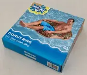 Bestway H2O GO 36118A Fashion Donut Ring Pool Swim Inflatable Floating Free Ship