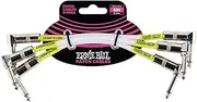 Ernie Ball 6" Angle/Angle Patch Cable 3-Pack - White