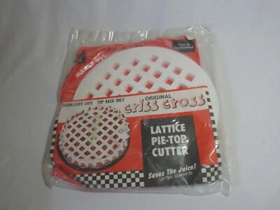 Lattice Vintage Clough Products Lattice Pie Top Crust Cutter Pattern New