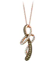 Le Vian Chocolatier 14K Strawberry Gold 0.82 ct. tw. Diamond Pendant Necklace