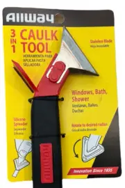 Allway 3 in 1 Caulk Tool NIP Scraper / Smother