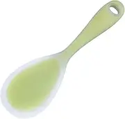 TIDTALEO 2Pcs Non Stick Silicon Rice Spoon Creative Kitchen Utensils for Home Restaurant Use Safe for Non Stick Cookware Ergonomic Handle Food Serving Scoop Green