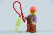 LEGO® City Minifigure Fisherwoman Annoyed Face