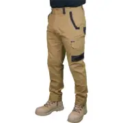 Decoy Canvas Modern Fit Stretch Khaki Cargo Pants - 122S