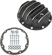 GXYWADY 1 Set of Rear Black Differential Cover with Spacer & Drain Plug Replacement for Cherokee 1984-2001 10-Bolt
