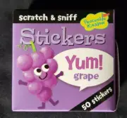 Peaceable Kingdom Scratch & Sniff Stickers - 50 Sticker Roll - Grape