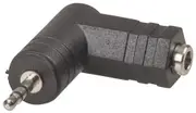 PA3502 Right Angle Head Phono 3.5mm Stereo Socket to 2.5mm Stereo Plug Adaptor