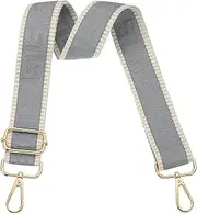 uxcell Purse Strap, Adjustable Crossbody Bag Straps Wide Shoulder Strap Universal Replacement Shoulder Bag Belt for Women's Handbags Canvas Satchels Bag Backpack, Light Grey