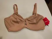 SPANX NEW With Tags Low Profile Minimizer Underwire Bra Size 32DD Beige #30035R