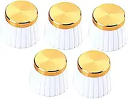 Kisangel 5pcs Guitar Amplifier Knobs Durable Control Knobs for Electric Guitar Bass High Resistance for Volume Tone