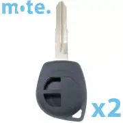 2 x To Suit Suzuki APV 2008 2 Button Key Remote Replacement Case/Shell/Blank
