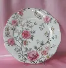 graces teaware Pink Rose Salad Plates Set/2 NWT shabby cottage chic core