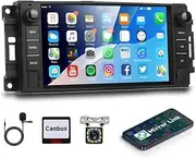 Android Car Stereo for Chevrolet Chrysler Jeep Dodge Car Radio Head Unit with 7'' Touchscreen Mirror Link Bluetooth GPS Navigation WIFI FM RDS SWC USB Rear Camera Mic