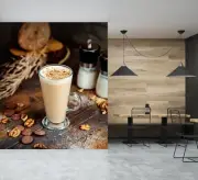 3D Pearl Tea G145 Bubble Tea Milk Tea Shop Wallpaper Wall Murals Self-adhesive