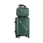 Mazam 2PCS Luggage Set TSA Lock Hard Case Green
