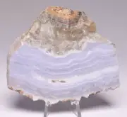 BLUE LACE AGATE SLICED, NAMIBIA S865