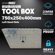Aluminium Tool Box Under Tray Left Vehicle Truck Toolbox Storage 2mm Checker