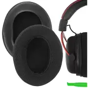 Geekria Mesh Fabric Ear Pads for HyperX Cloud III, Cloud 3 Headphones (Black)