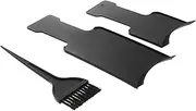 FOYTOKI 3Pcs Hair Coloring Tool with Highlighting Board and Brush Professional Hair Dye Kit for Salon and Home Use Prevents Scalp Contact for Color Application and Bleaching Techniques