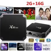 X96 TV Box Android 7.1.2 S905W Quad Core WiFi HD 2GB+16GB 4K Media Player A2TM