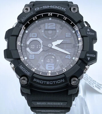 Casio G-Shock Mudmaster World Time Chronograph Quartz Watch GSG-100-1A MSRP $440