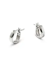 John Hardy Sterling Silver Surf Huggie Hoop Earrings