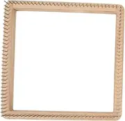 Wsymxuo Handmade Knitting Loom Pegs Handcrafts Accessories Wood Needlework Tools Crochet Board Weaving DIY Durable for Yarn Bags Scarf Sock Children, 30x30cm