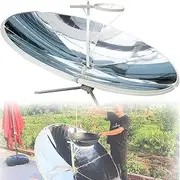 Concentrating Solar Cooker,1800W 61inch Parabolic Portable Solar Cooker,Solar Cooker Sun Oven Outdoor Oven All Season,for Outdoor Camping Barbecue Cooking