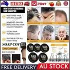 1-5x Men Grey Coverage Bar Shampoo Hair Darkening-Black Soap for Grey Hair Cover